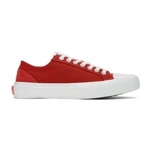Article No. Red 1007-02 Sneakers Red Canvas with White Accents Men’s Size 8